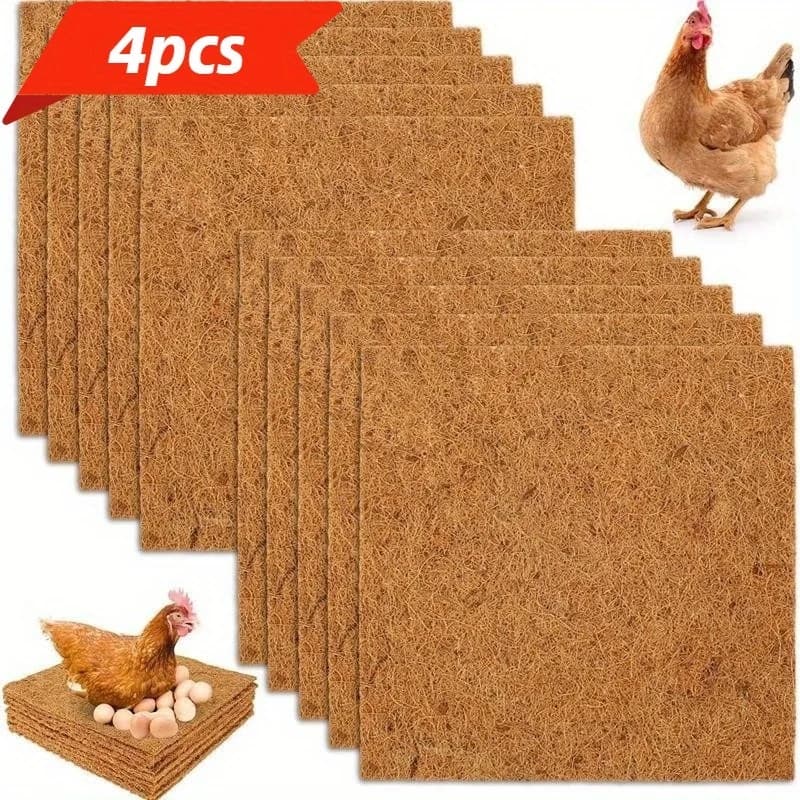 Coussin de nidification de poulet réutilisable, palmier naturel, coussin de nidification de poules,
