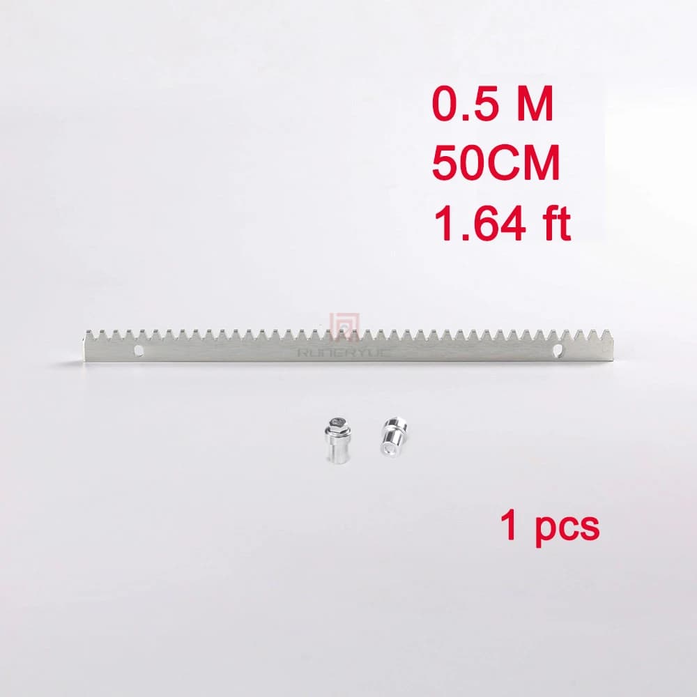 Porte coulissante en acier galvanisé, support de Rail d'engrenage, fermeture éclair métallique, 1 mè