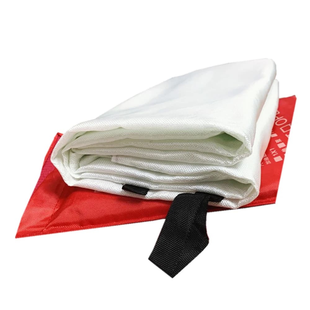 Couverture anti-feu 100mm x 100mm, 1M, ignifuge, pour survie d'urgence, abri anti-feu, couverture de
