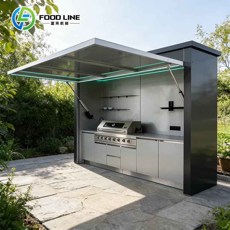 Abri de cuisine extérieur résistant aux intempéries, livraison gratuite, cuisine extérieure avec toi
