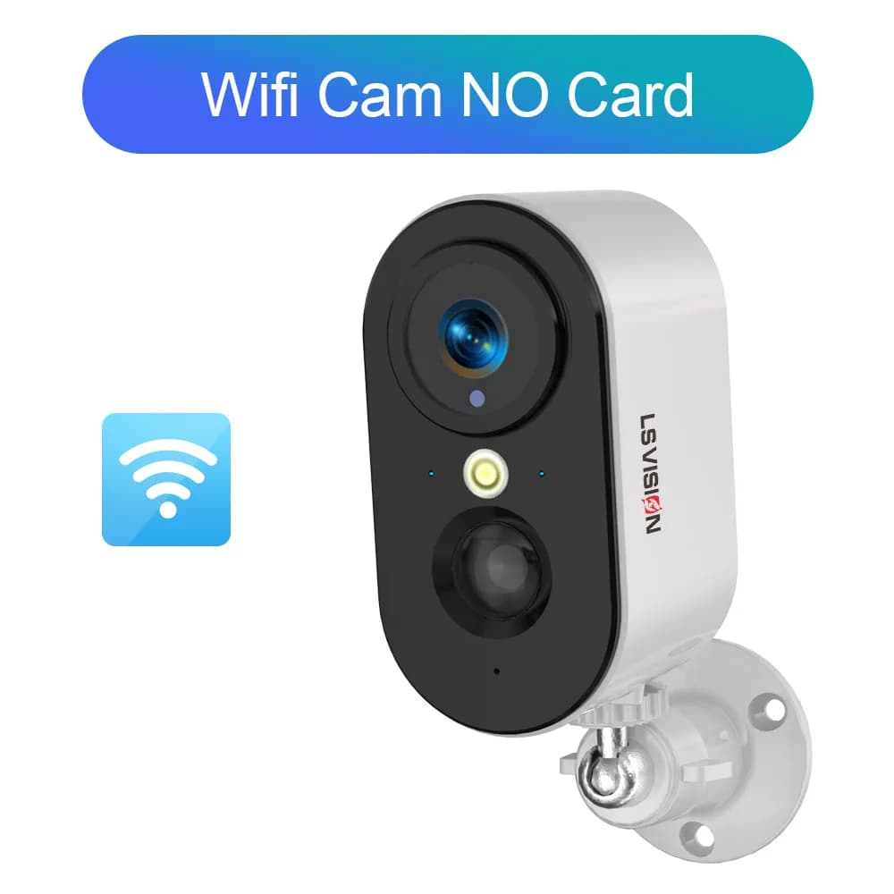 LS VISION 4G caméras de sécurité sans fil extérieure 2K WiFi alimenté par batterie détection de mouv