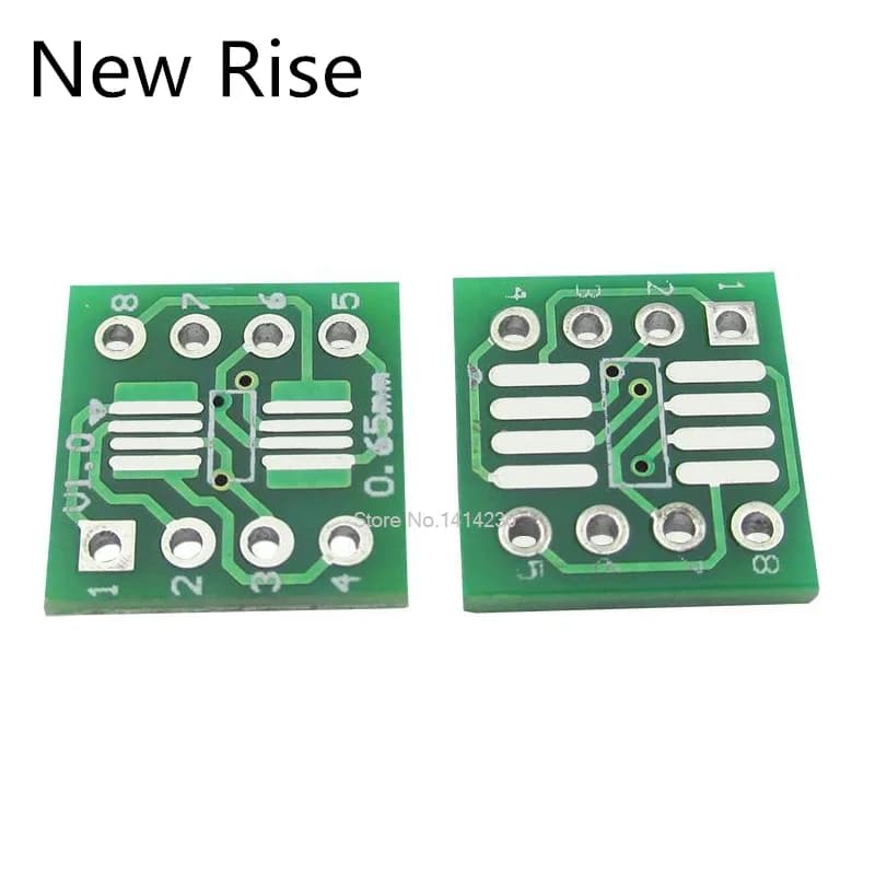 Plaque d'adaptation de prise IC, adaptateur PCB, SOP8, MSOP8, SOIC8, TSSOP8, SOP8, tour DIP8, 10 piè