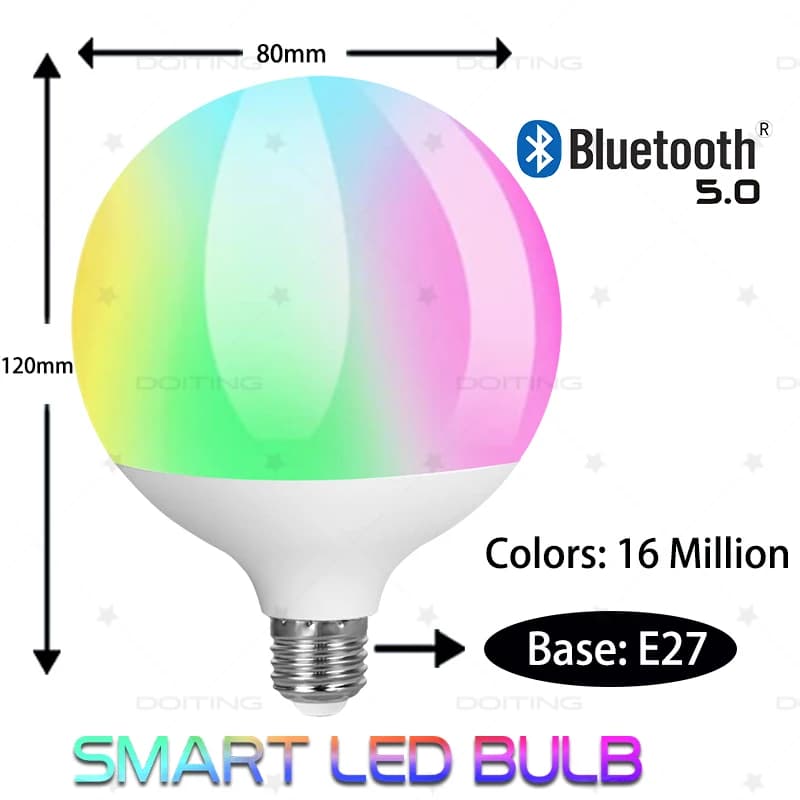 E27 Base Tuya Bluetooth ampoule Dragon Ball intelligente lampes Led 220V RGBCW Smart Life APP lumièr