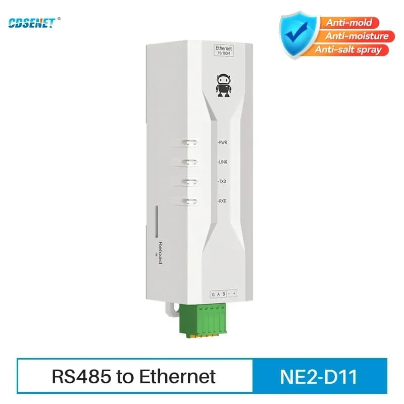 Installation FOTA de rail DIN de Modbus MQTT HTTP DNS à distance RS485 au serveur de port série d'Et