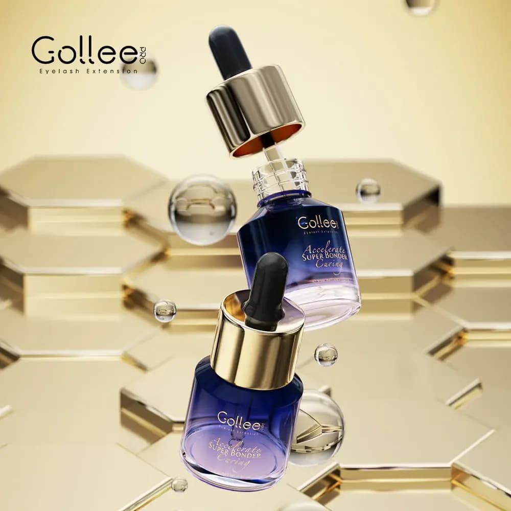 Gollee accélère Super Bonder pour toute colle d'extension de cils, rend l'extension de cils dure plu