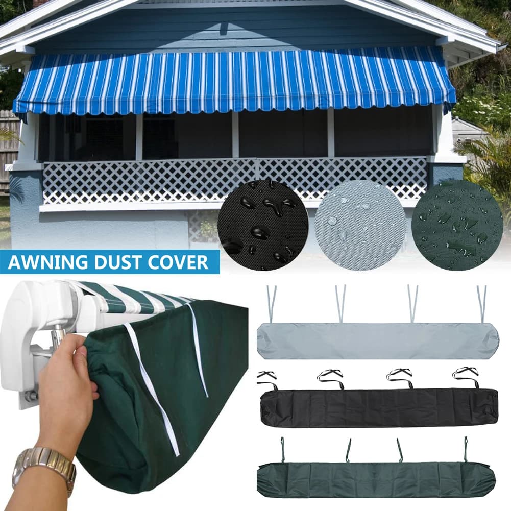 Housse de protection pour auvent de Patio, 7 tailles, sac de rangement pour hangar de pluie, Patio,