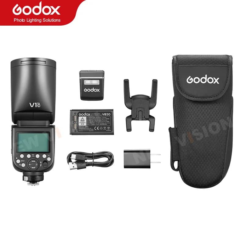 Godox V1 Pro V1Pro V1-C V1-N V1-S V1-F TTL Li-ion tête ronde caméra Flash sans fil Flash pour Canon