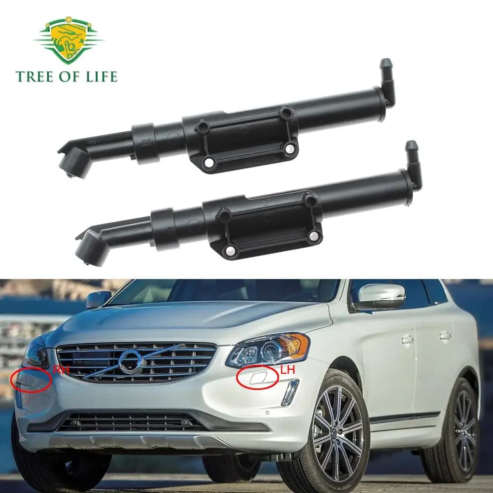 Buse de lavage pour phares de voiture avant droite et gauche, couvercle de Jet pour Volvo XC60 2014