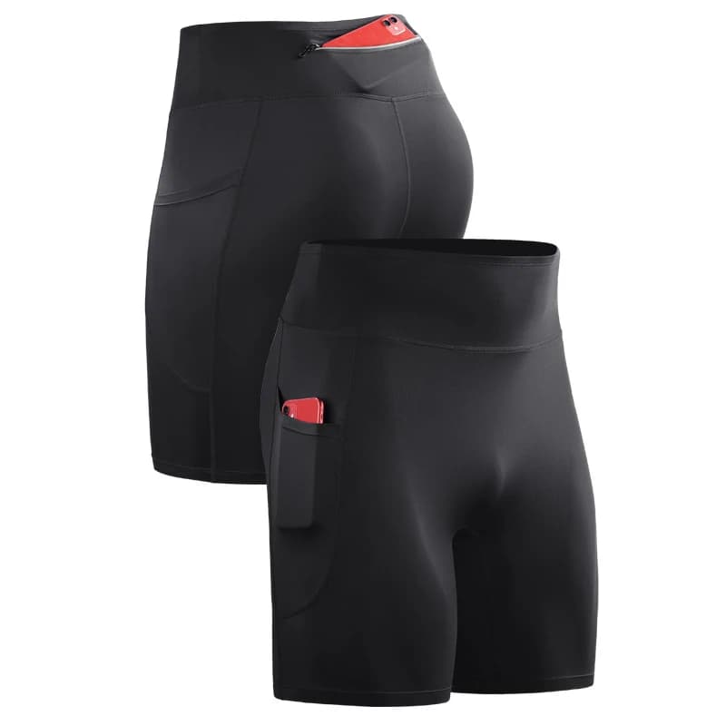 Hommes en plein air course poche Shorts conseil GYM cyclisme Fitness Legging équitation basket-ball