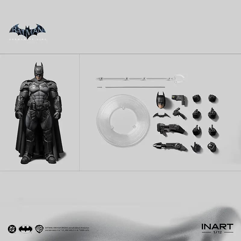 Figurine d'action originale INART Batman Arkham Origins, Le Chevalier Noir, jouet de collection, cad