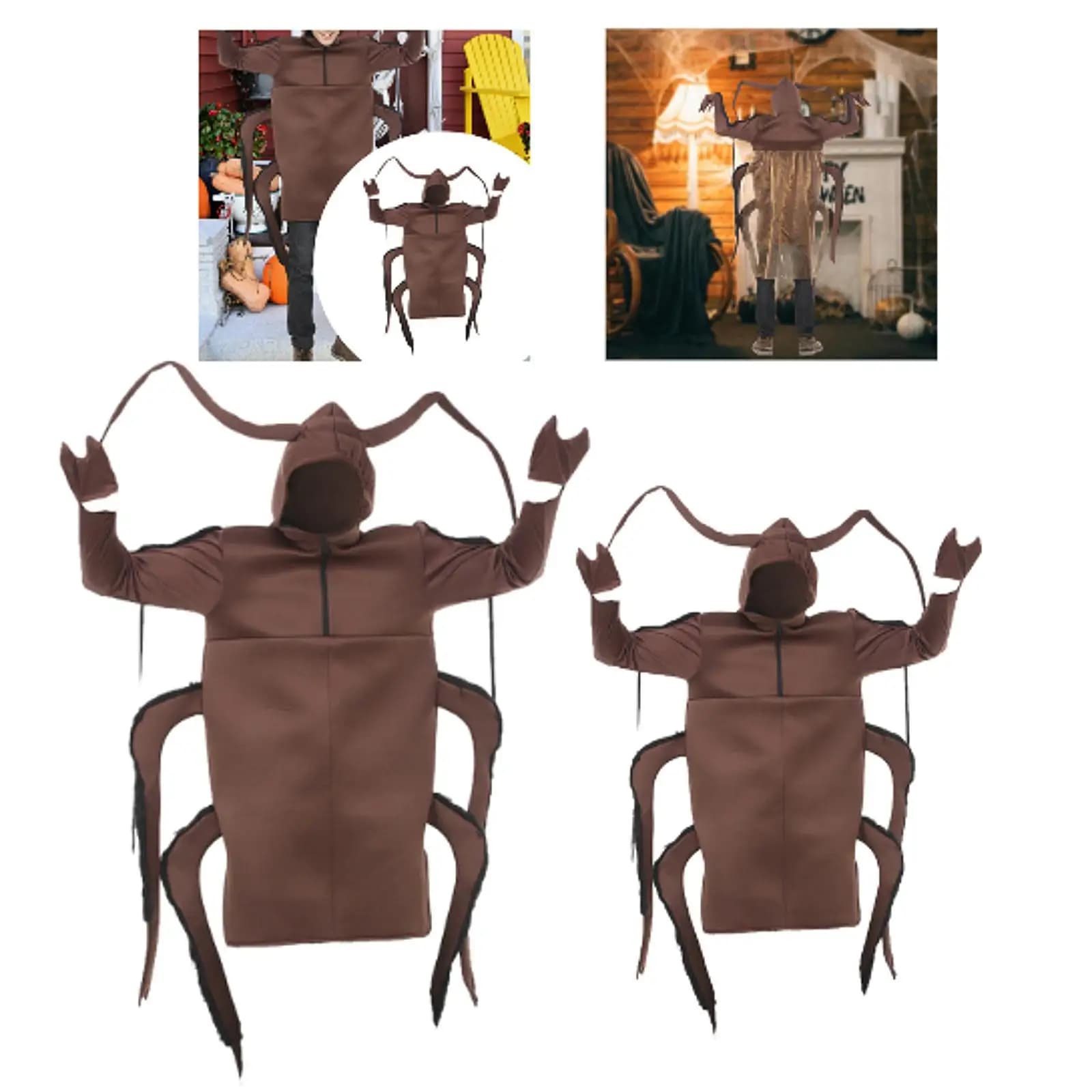Costume de cafard pour Halloween, idéal pour les fêtes à thème, les festivals et les jeux d'imitatio
