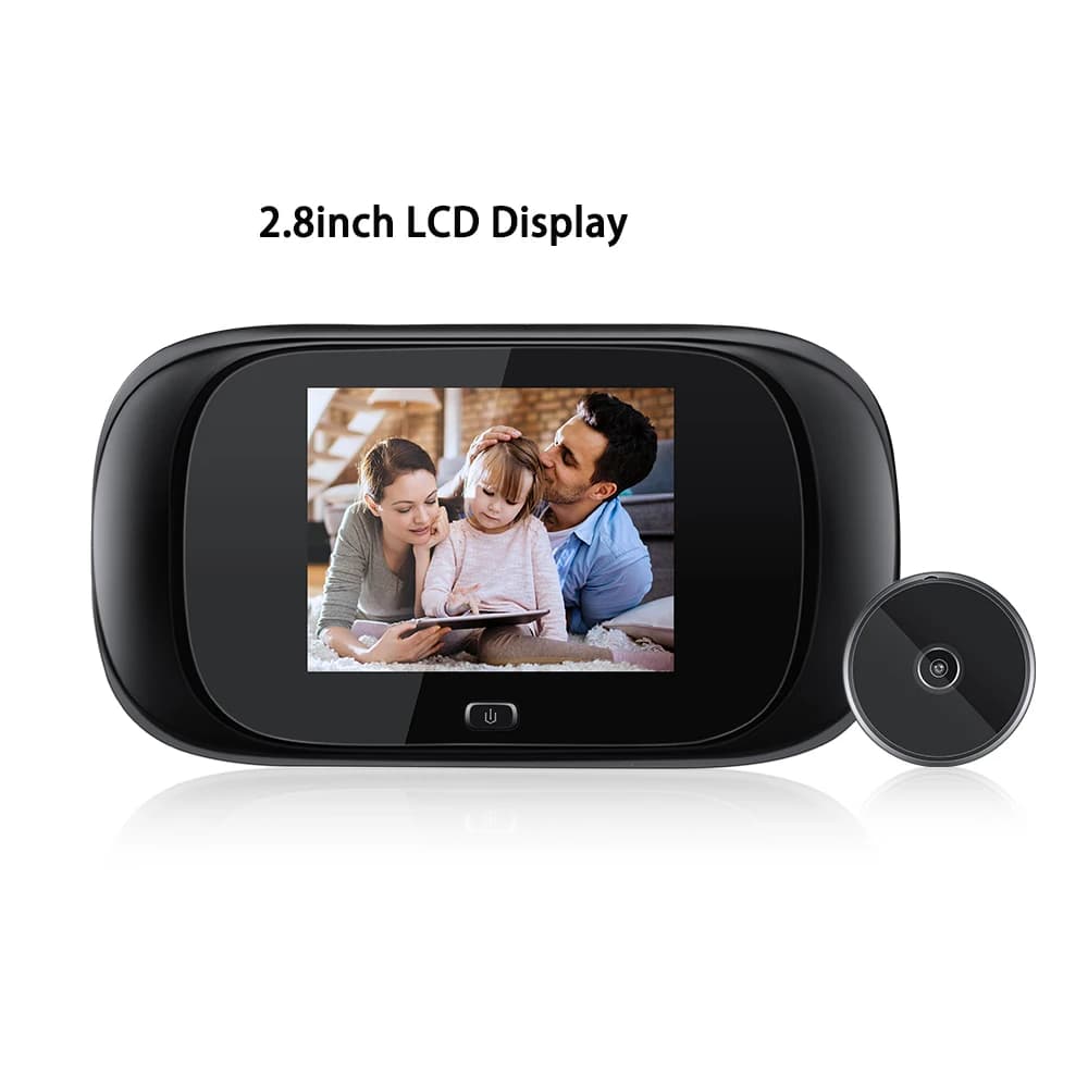 Wsdcam Caméra de visionneuse de porte numérique 3,5 pouces 120 ° Sonnette sans fil, caméra de port