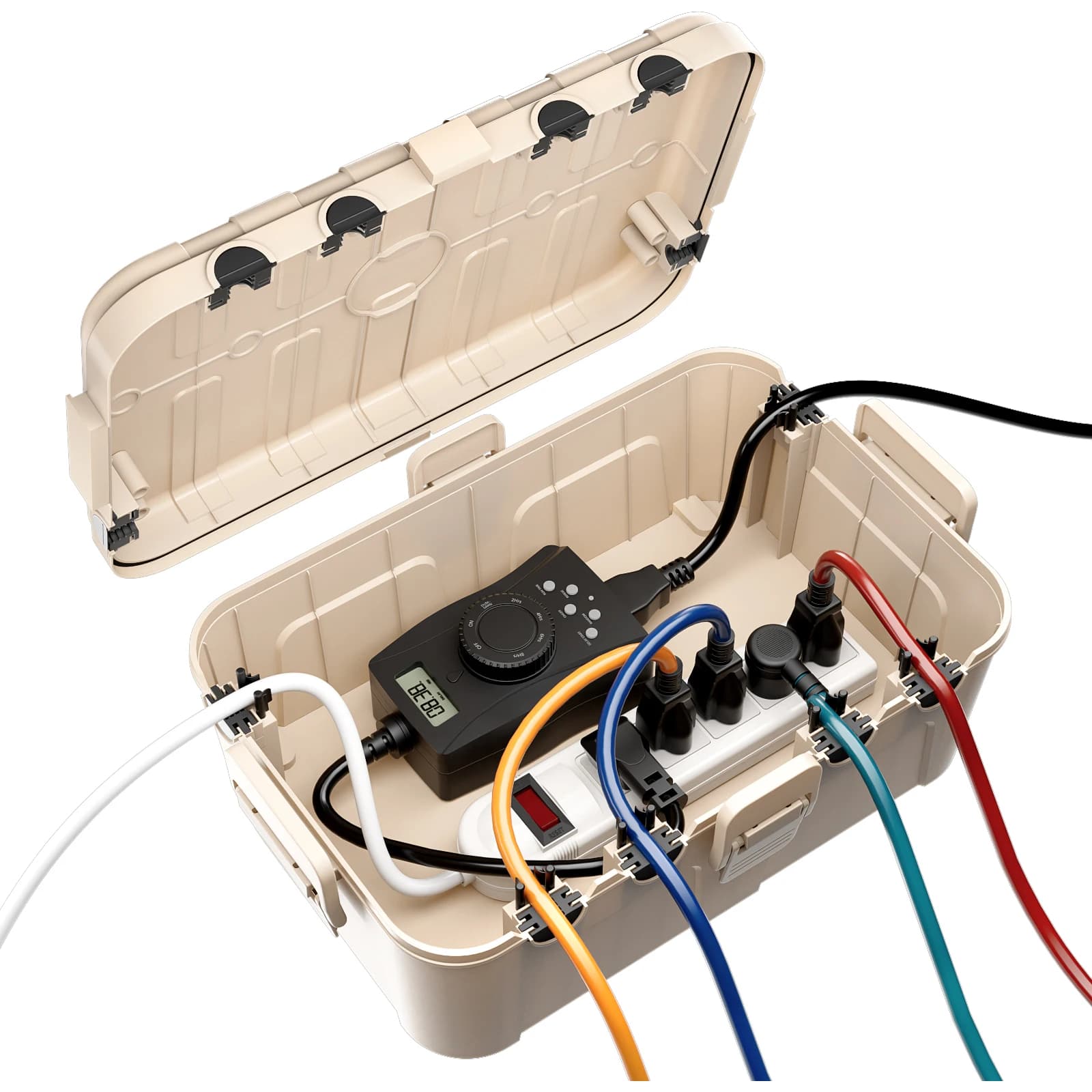 Boîtier électrique extérieur étanche IP54 (12,5 x 8,5 x 5 pouces) – Grande boîte de raccordement rés