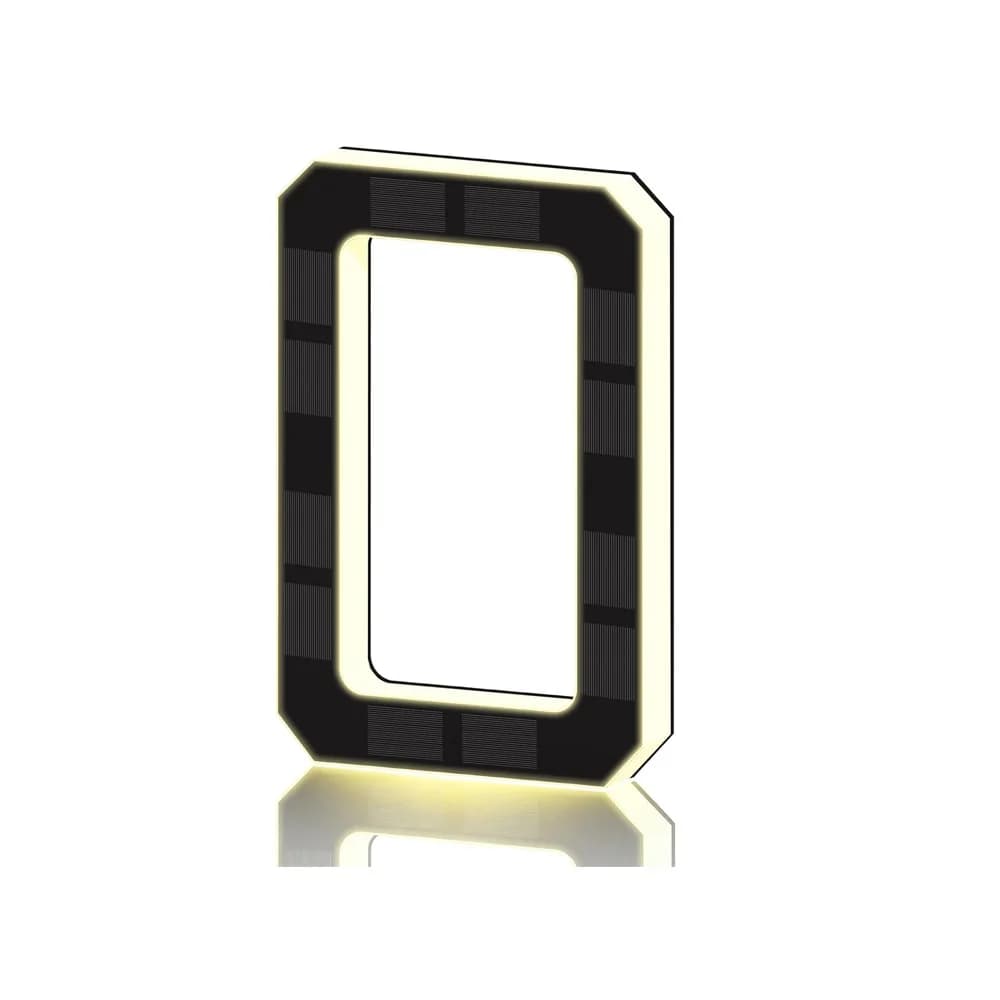 Lampes solaires pour numéros de maison de 17 cm, panneau lumineux pour numéros de maison avec capteu