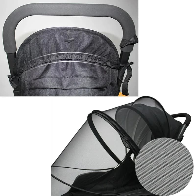Moustiquaire pour Bébé, Double Fermeture Éclair, Pliable et Facile à Utiliser en Voyage, pour Cybex