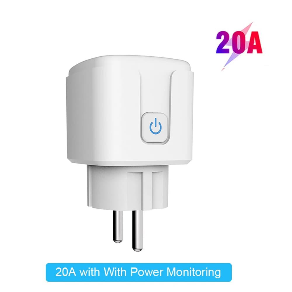 Prise intelligente Tuya EU16A/20A Wifi, avec surveillance de l'alimentation, application Smart Life,
