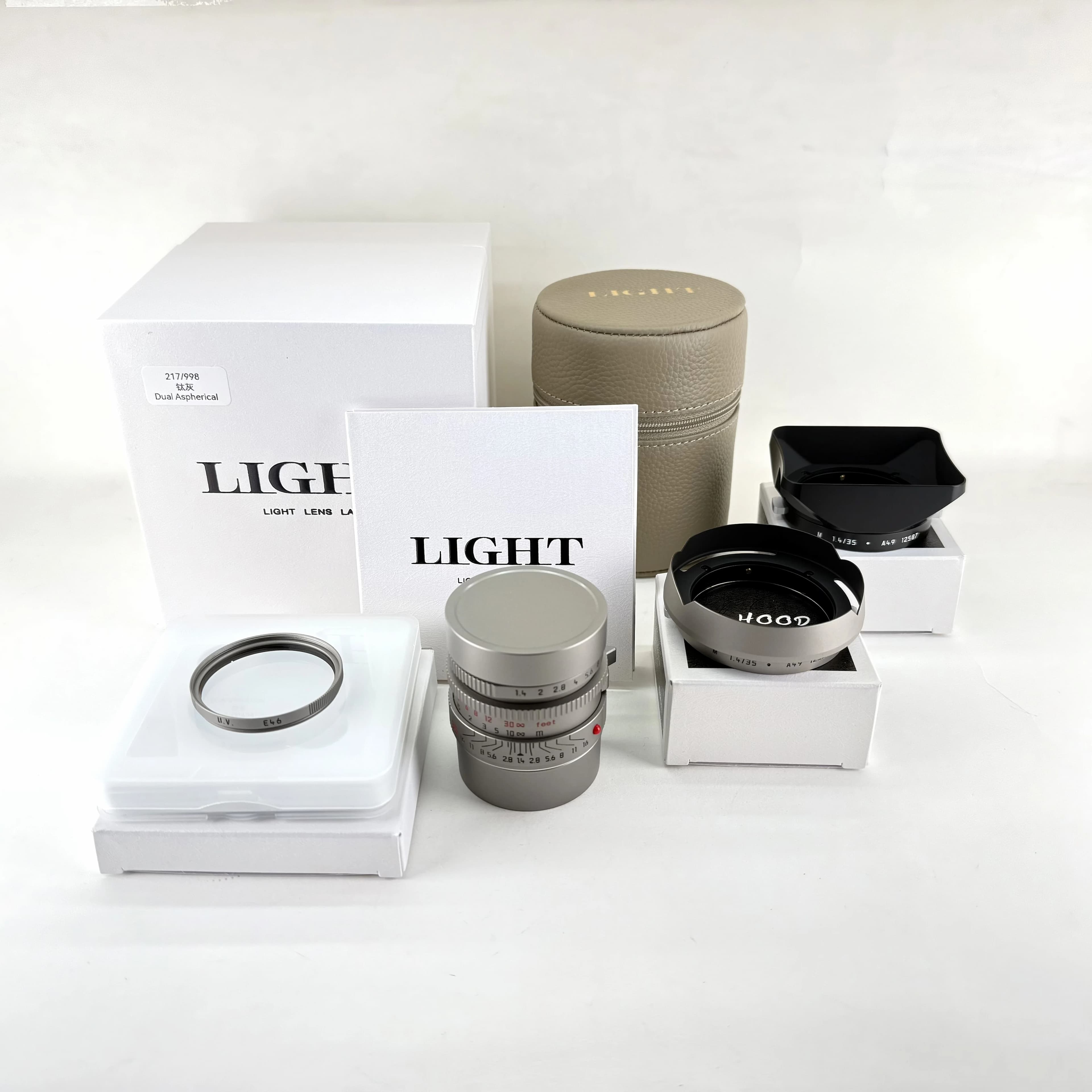 Objectif Light Lens Lab 35mm f1.4 ASPH 11873 Summilux M Titanium Asphérique pour Leica M M6 M7 M9 M1