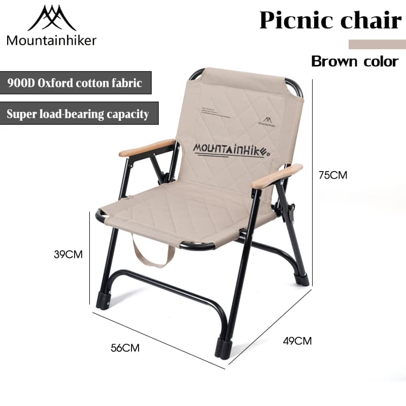 Sièges ergonomiques, support renforcé, sièges pliables, parfaits pour les amateurs de pique-nique, c