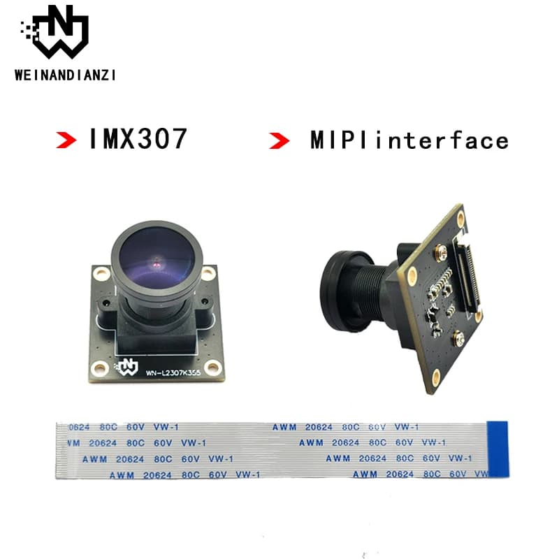 Module de caméra MIPI HD 1080P 1920*1080 IMX307 Capteur 1/2.8 Champ de vision 140° ° Grand angle 6