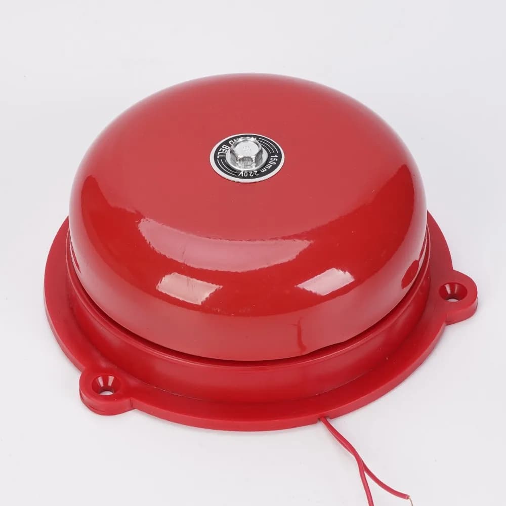 Alarme incendie étanche à sonnerie interne AC 220V, cloche d'alarme électrique en métal pour détecti