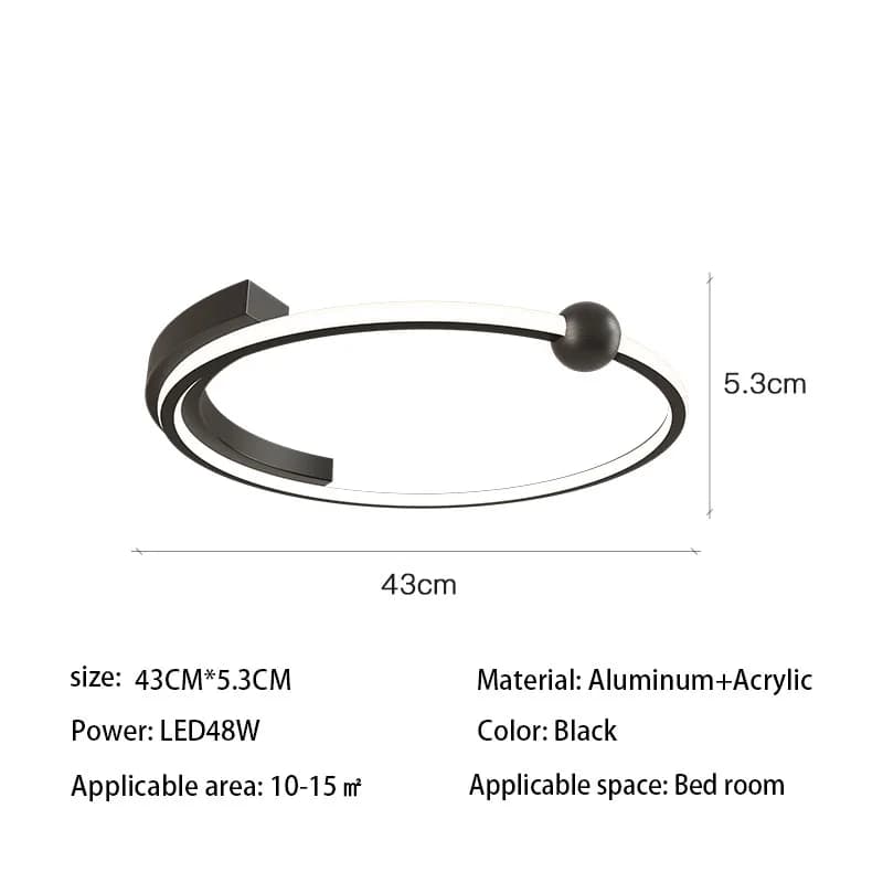 Plafonnier Led moderne Simple créatif nordique chambre lampes chambre lumière minimaliste étude lamp