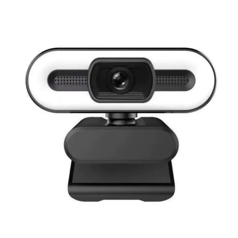 Webcam 4K pour PC avec lumière de remplissage LED, caméra Comperter HD 2K avec Microphone, mise au p