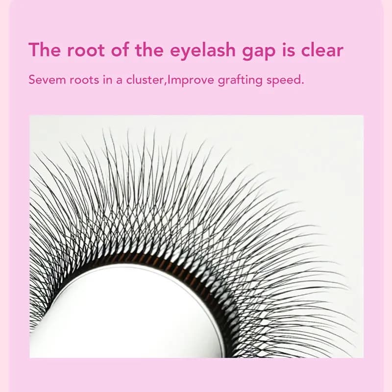 DIYDAY nouveau Style 5D W forme Extensions de cils différentes longueurs 5D en forme de W faux cils