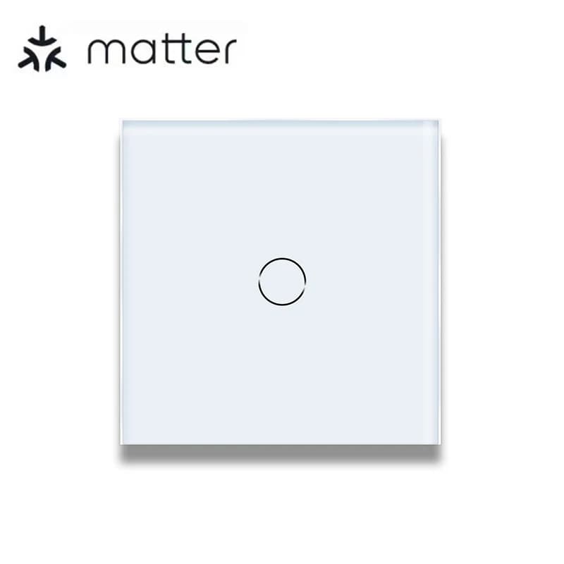 Matter – interrupteur intelligent avec fil neutre/sans fil neutre, 1/2/3 gangs, interrupteur mural t