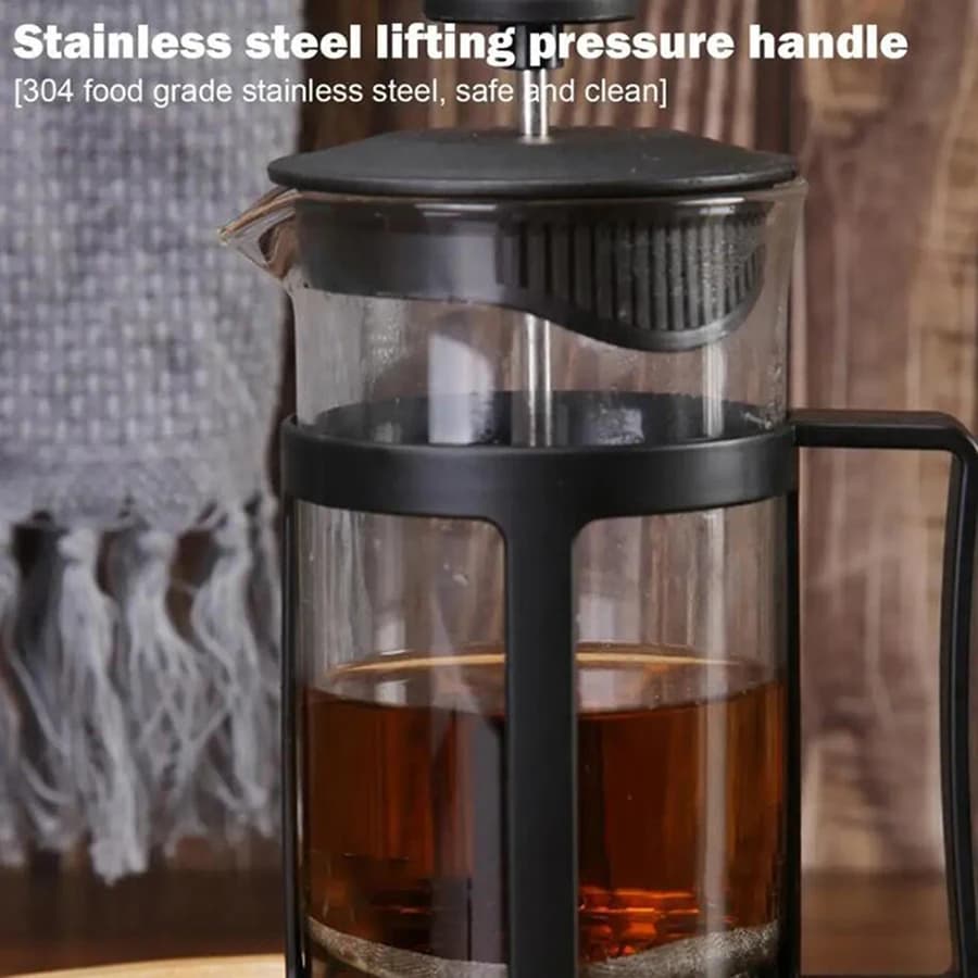 Cafetière à thé multifonctionnelle en acier inoxydable avec poignée, filtre, degré de chaleur, antir