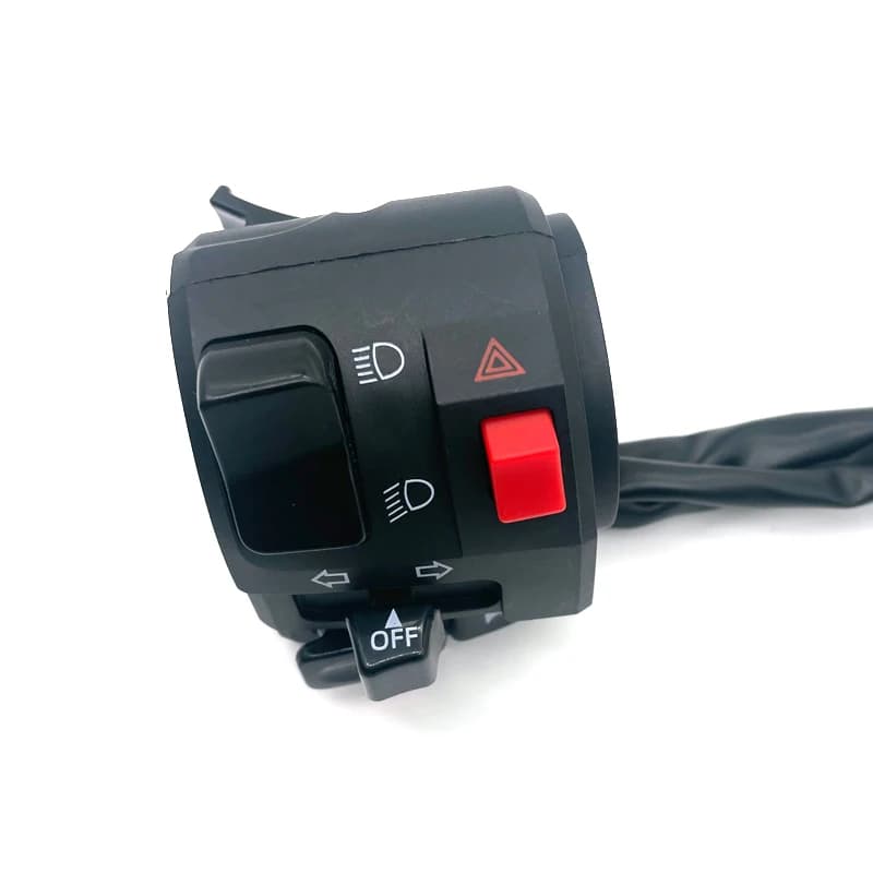 Interrupteurs de moto 22mm, bouton de klaxon, clignotant, feu antibrouillard électrique, démarrage d