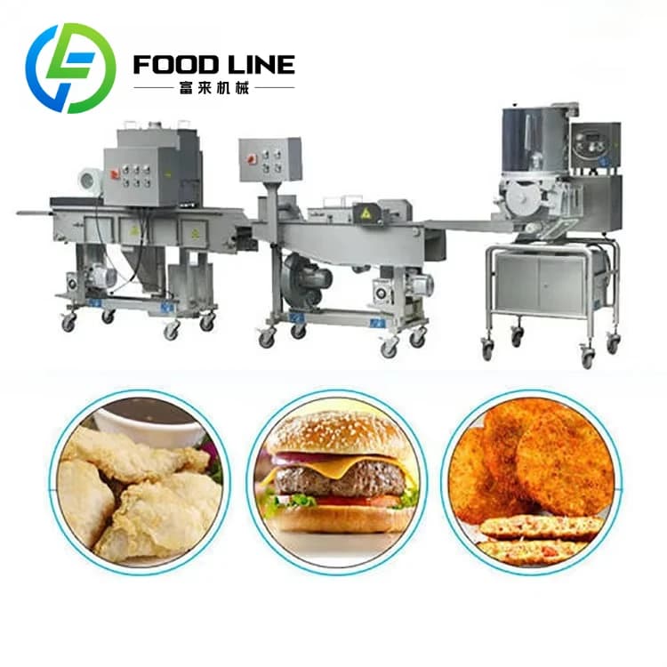Ligne de production entièrement automatique de hamburgers, hot-dogs, bagels et pains