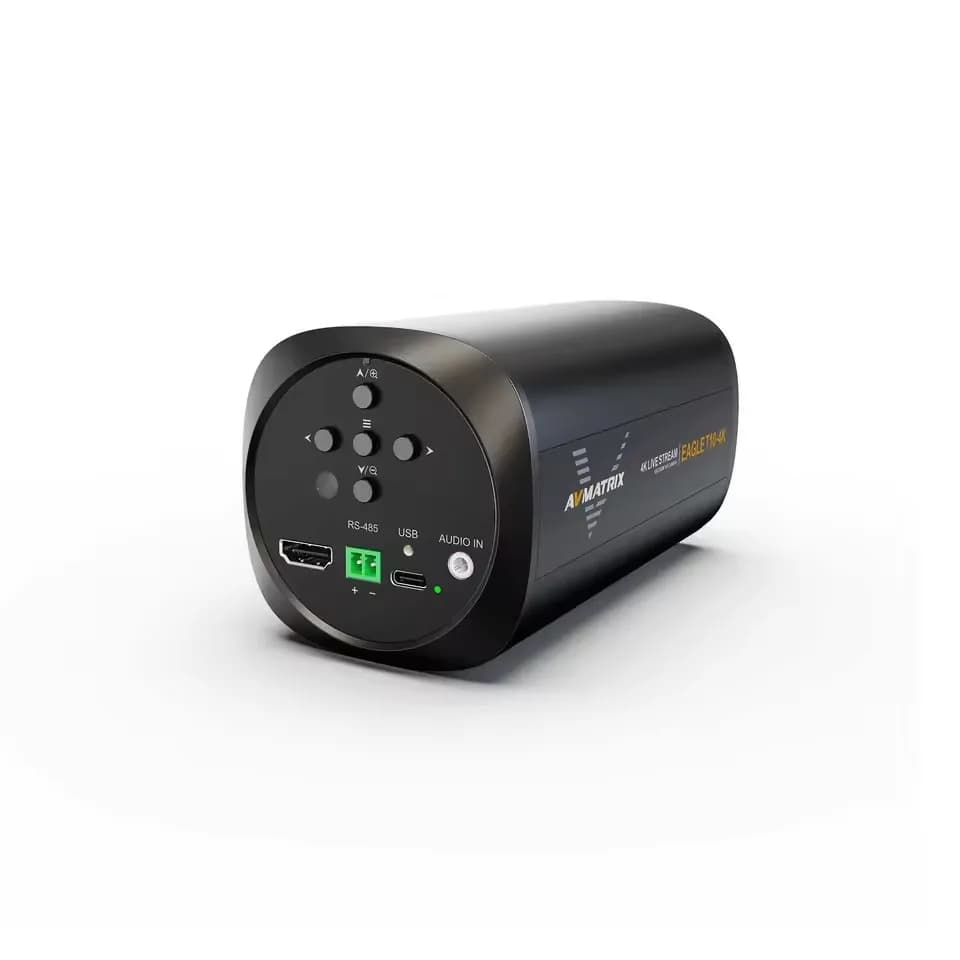Caméra de diffusion en direct AVMATRIX Eagle T10-4K avec zoom 10x, autofocus TOF, capteur CMOS 8MP,