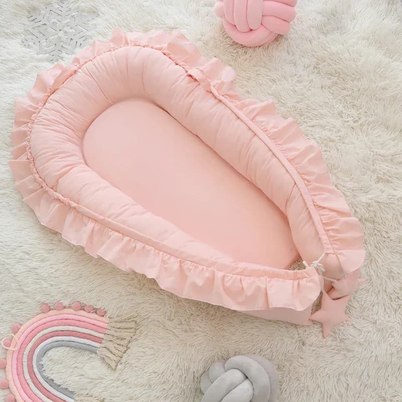 Berceaux portables pour bébé, nid de couchage amovible pour lit de bébé, avec oreiller, parc de voya
