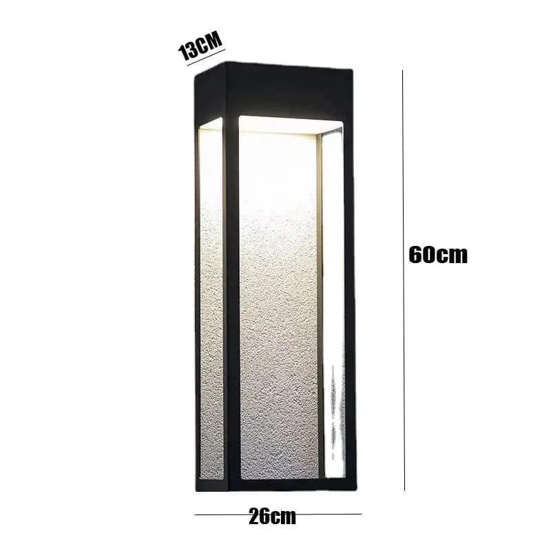 Lampe murale extérieure moderne, étanche, pour terrasse, cour, villa, balcon - Éclairage de porte d'