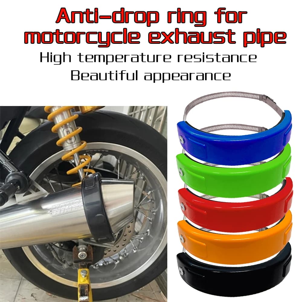 Anneau anti-chute d'échappement général pour moto tout-terrain, anneau de protection d'échappement,