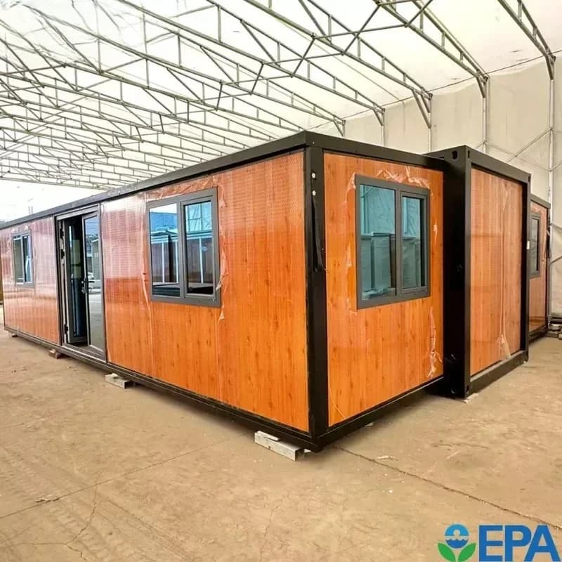 Fournisseur de maisons conteneurs mobiles, maison conteneur pliable préfabriquée de 20 pieds, maison
