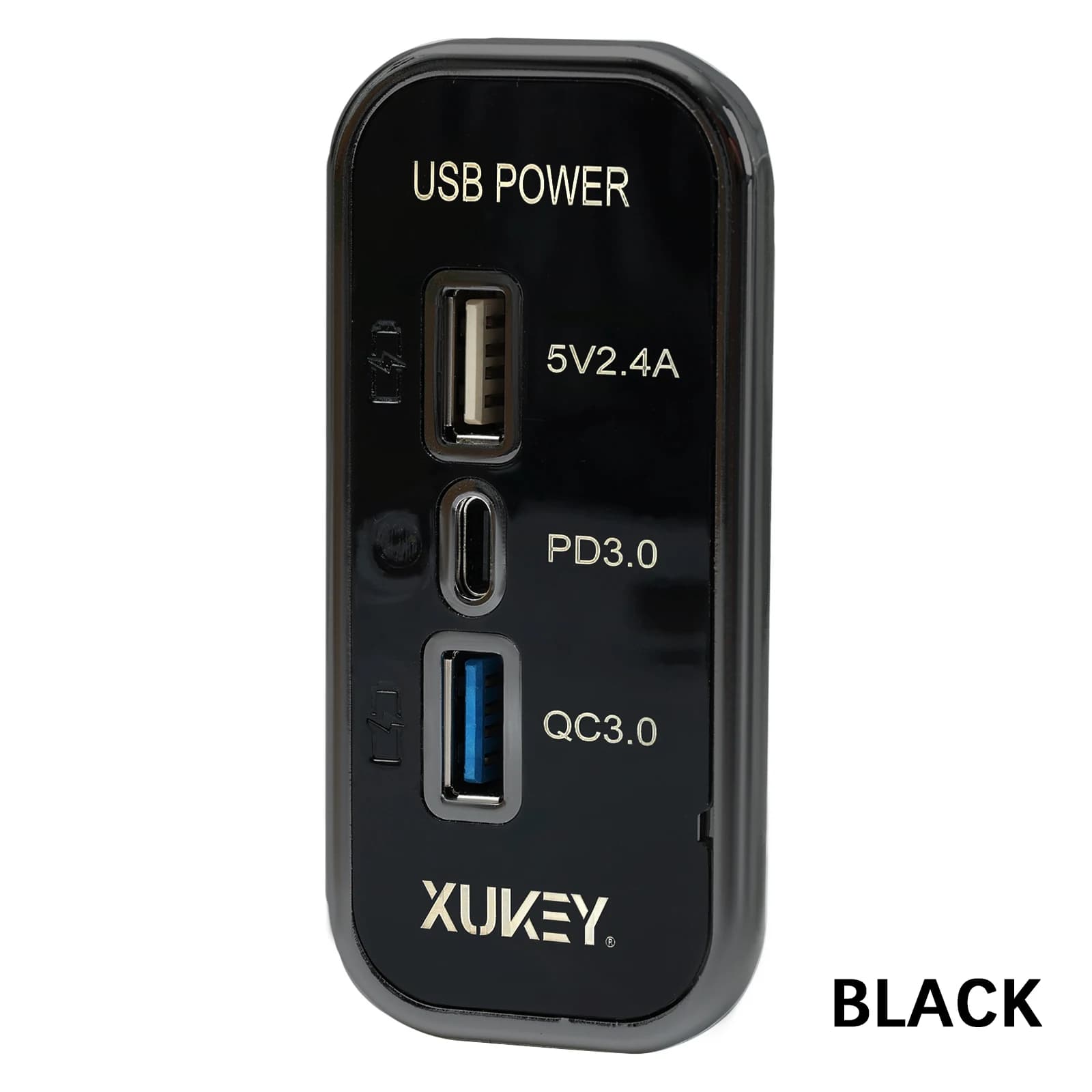 Prise de chargeur de voiture double USB Type C, adaptateur de chargeur 12V/24V, séparateur USB de vo