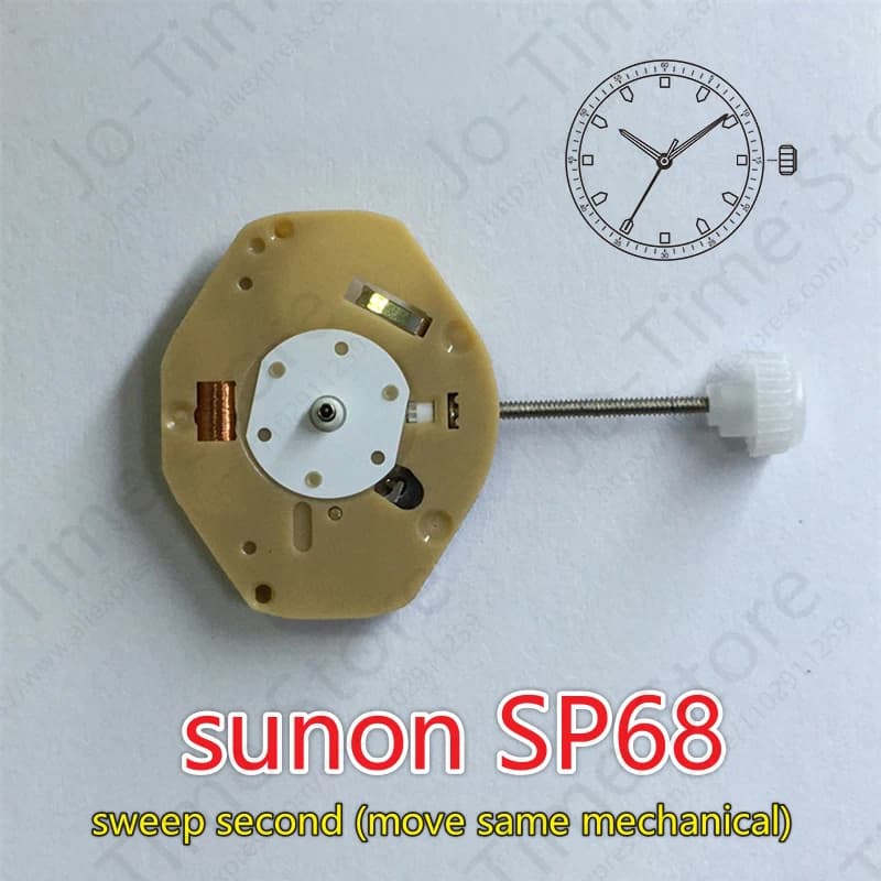 Chine Sunon Sp68 mouvement mouvement à Quartz balayage deuxième mouvement même mouvement mécanique à