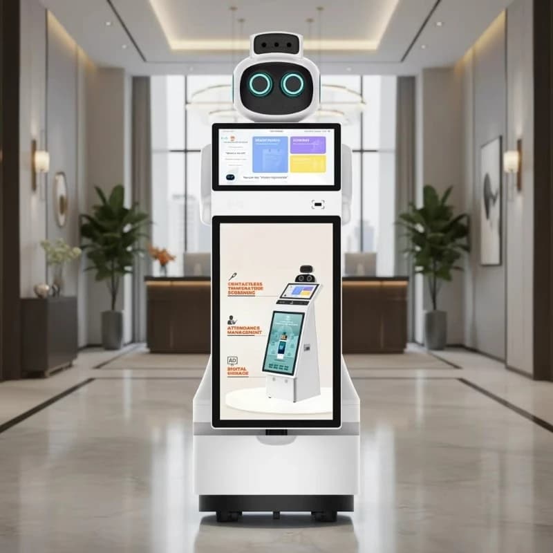 Robot intelligent de réception commerciale personnalisé-nouveau robot de service de bienvenue humano