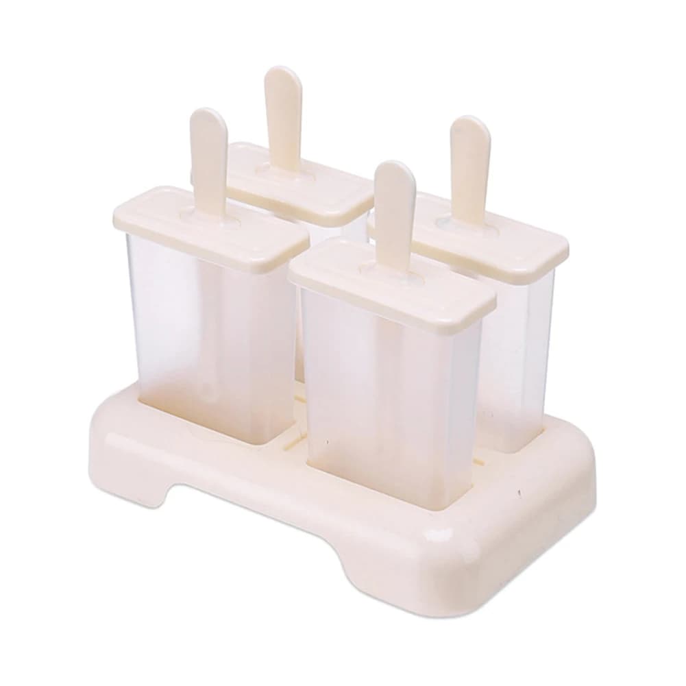 Moule à sucettes glacées avec anciers en plastique, zone de machine à crème glacée, boîte à glace fa