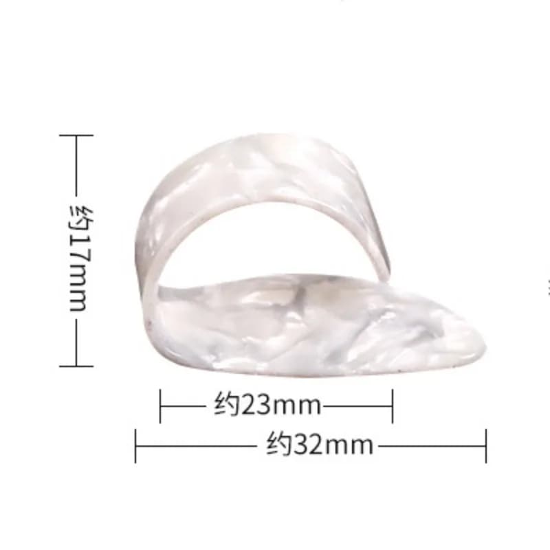 4 pièces main droite pouce doigt plectres de guitare ensemble droit d'ongles style doigt prévention