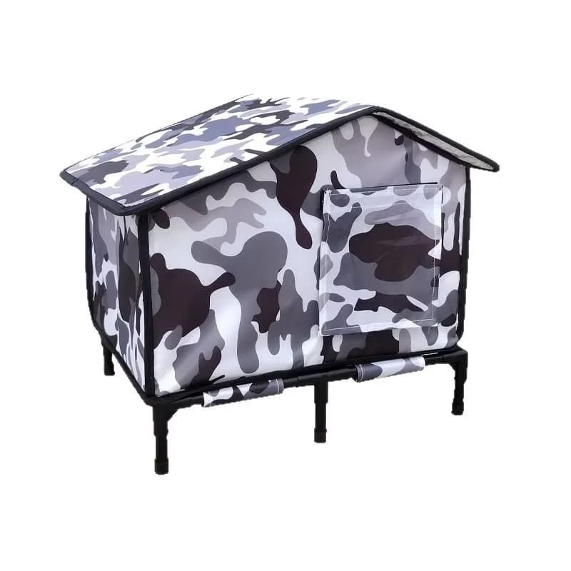 Maison d'extérieur moderne et étanche pour chat, Installation facile à nettoyer avec bloc d'humidité