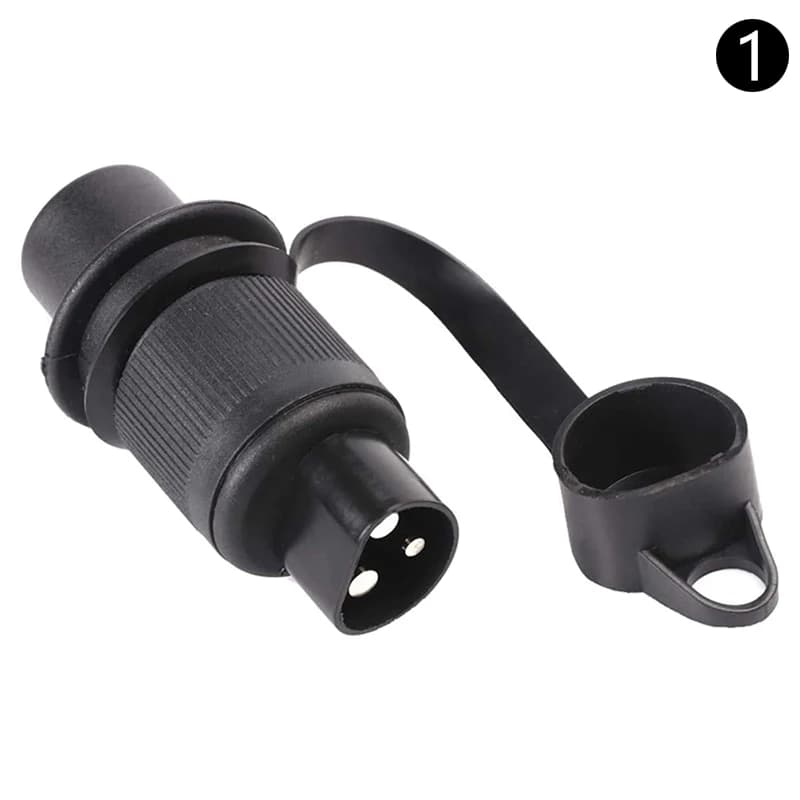 Connecteurs de prise de remorque à 3 broches, ronds, 3 pôles, pour remorque, tracteur, véhicule élec