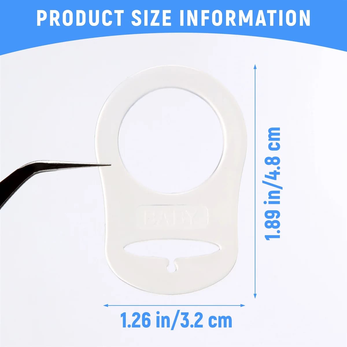 Anneau en silicone pour porte-sucette Mam, 10 pièces, bouton, mannequin, clip, adaptateur transparen