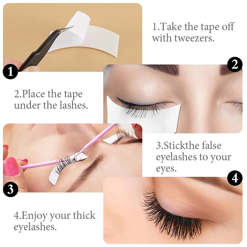 Rouleau de bandes adhésives pour les yeux, 110 pièces/rouleau, patchs sous les yeux, tampons en Gel