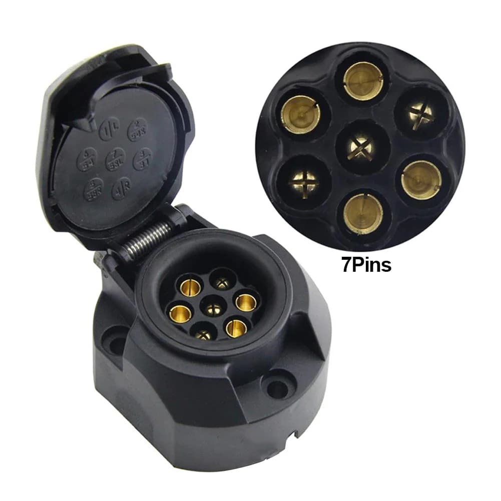 Prise de câblage de remorque à 7 broches 12V, convertisseur de remorquage pour caravane et camion, a