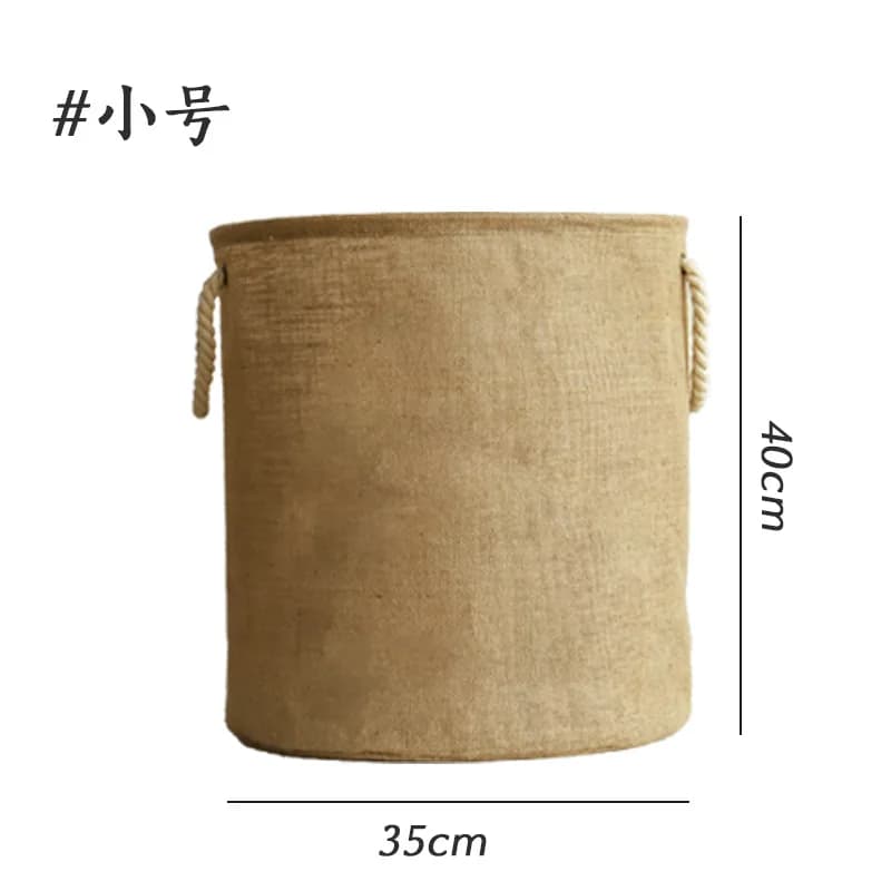 Panier à linge en coton et lin imperméable, pliable, grande capacité, avec poignée, organisateur de