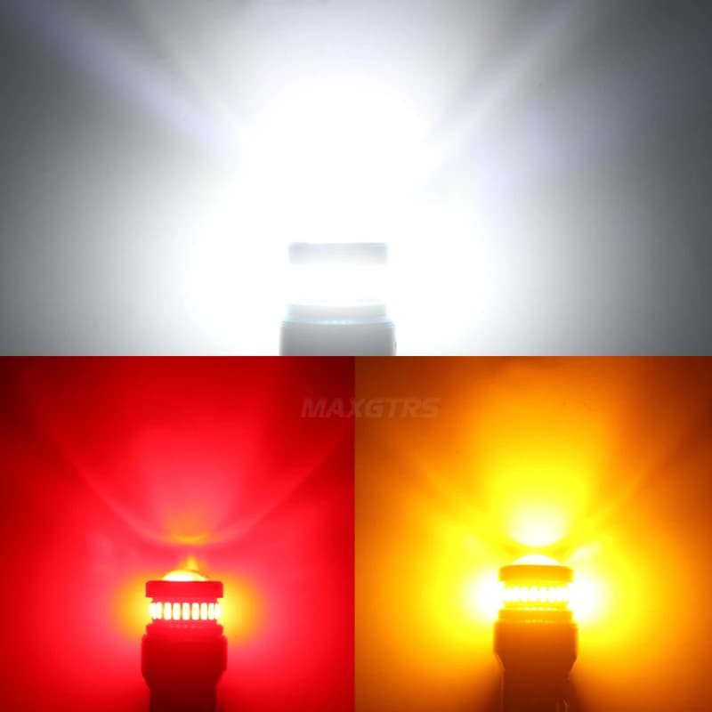 2x1156 BA15S P21W 1157 7440 W21/5W 7443 BAZ15D BA15D P21/5W Bau15s ampoule de voiture LED lampe de f
