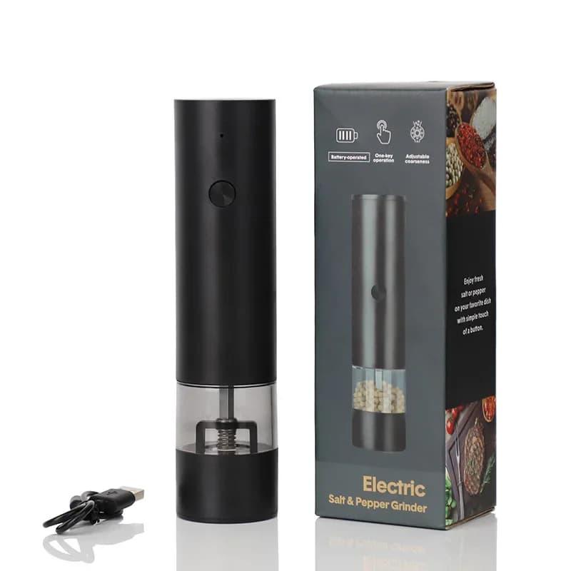 Nouveau moulin à sel et à poivre électrique Rechargeable grossièreté réglable grande capacité broyeu