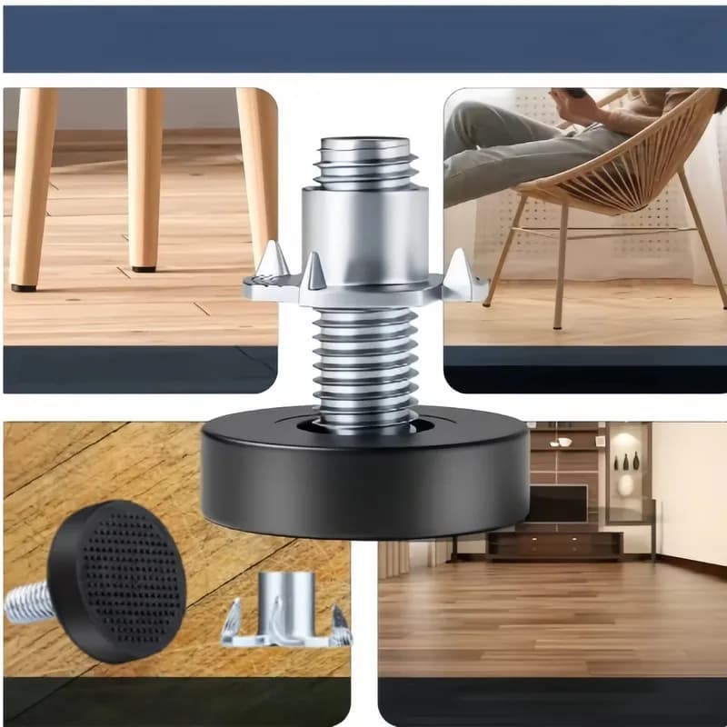 20 pièces pieds de nivellement de meubles | Installation sans outil, écrou en T, protection du sol